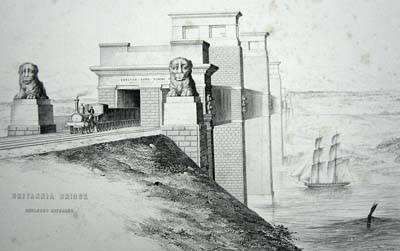Finished bridge in 1850
