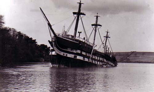 HMS Conway sinking